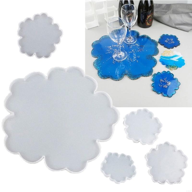 Geode Mold Silicone - 5Pieces Large Flower Resin Molds DIY