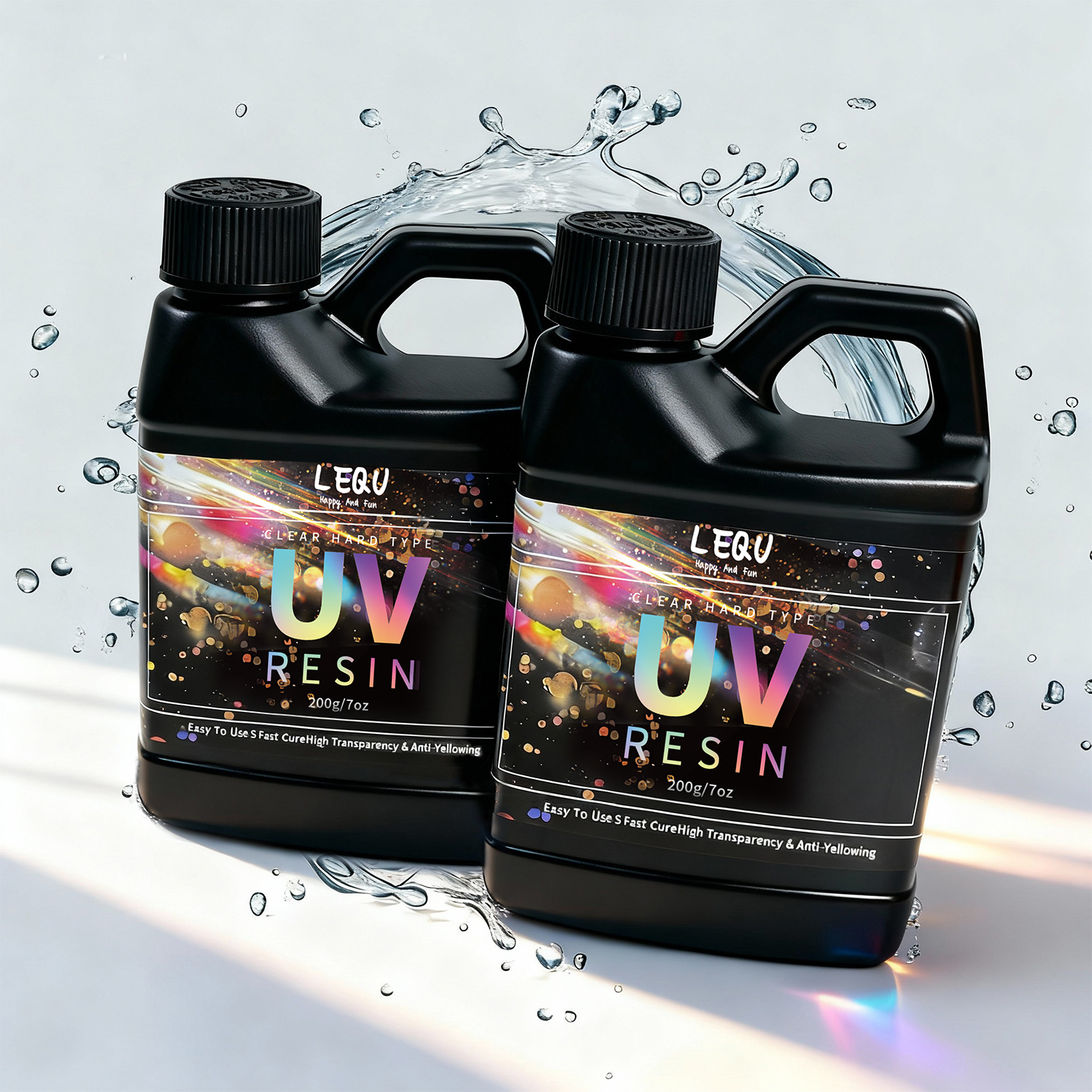 Epoxy Uv Resin Kit - 200g UV Resin Crystal Clear Hard
