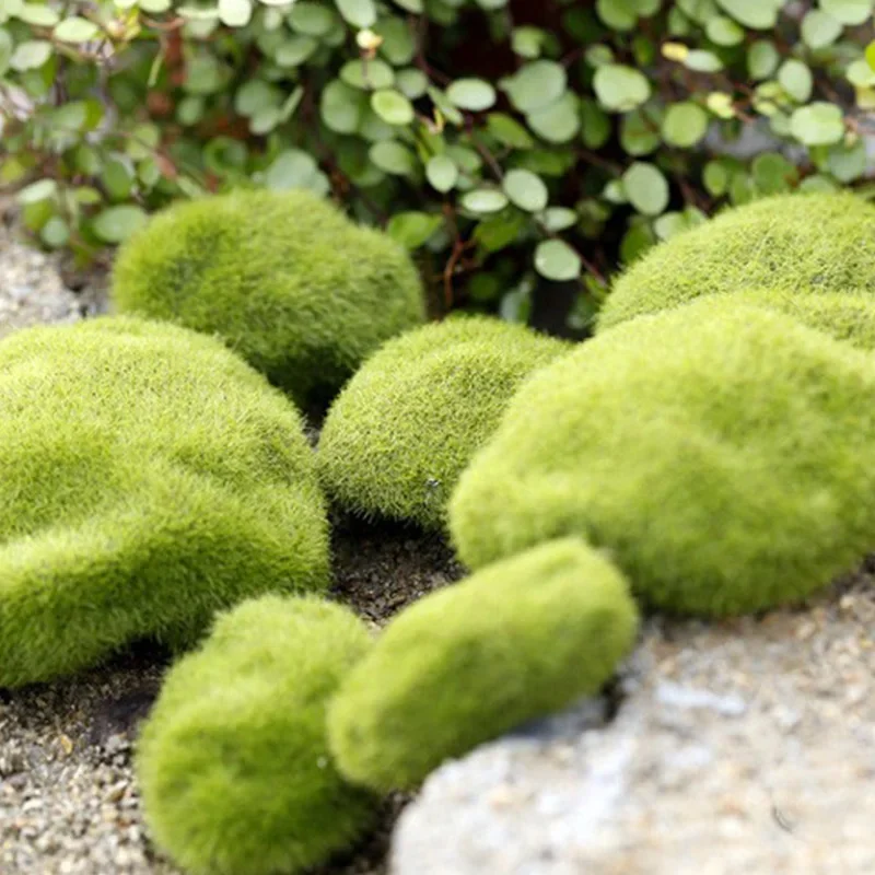 Terrarium Moss Art - Fake Stone Artificial Moss Rocks Home