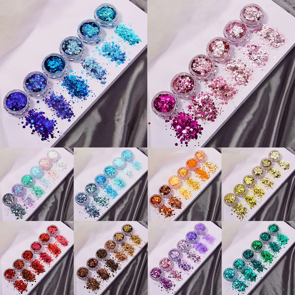 6Colors/Set Resin Sparkling Se - Resin Glitter Pack reseña y precio