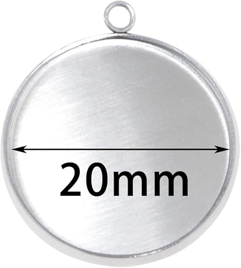 20 Pieces Stainless Steel Roun - Resin Crafts reseña y precio