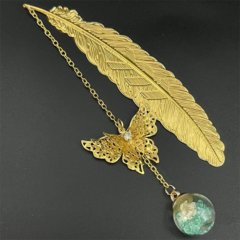 1PC Metal Bookmark Creative Im - Dried Flower Bulk reseña y precio