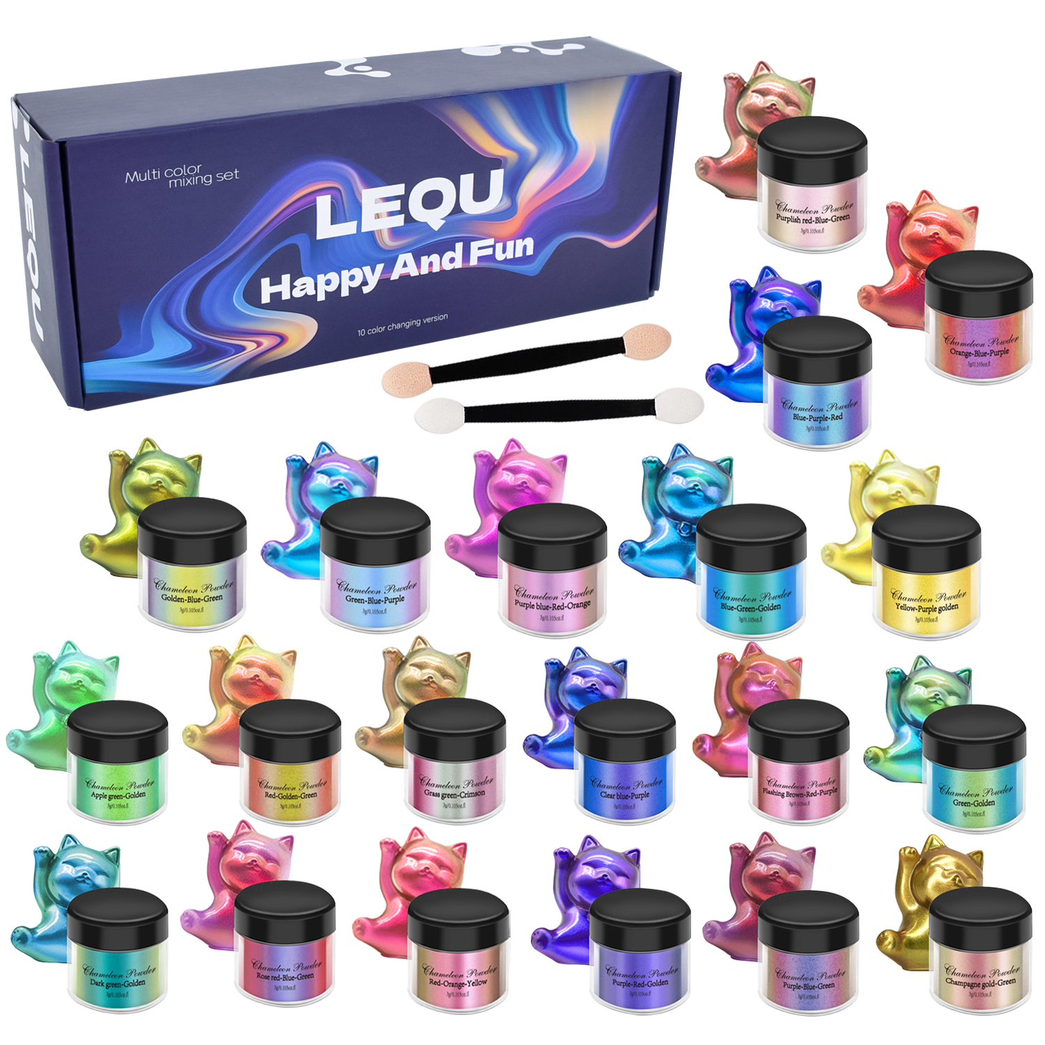 1 Set Chameleon Powder Nail Ch - Resin Glitter Pack reseña y precio