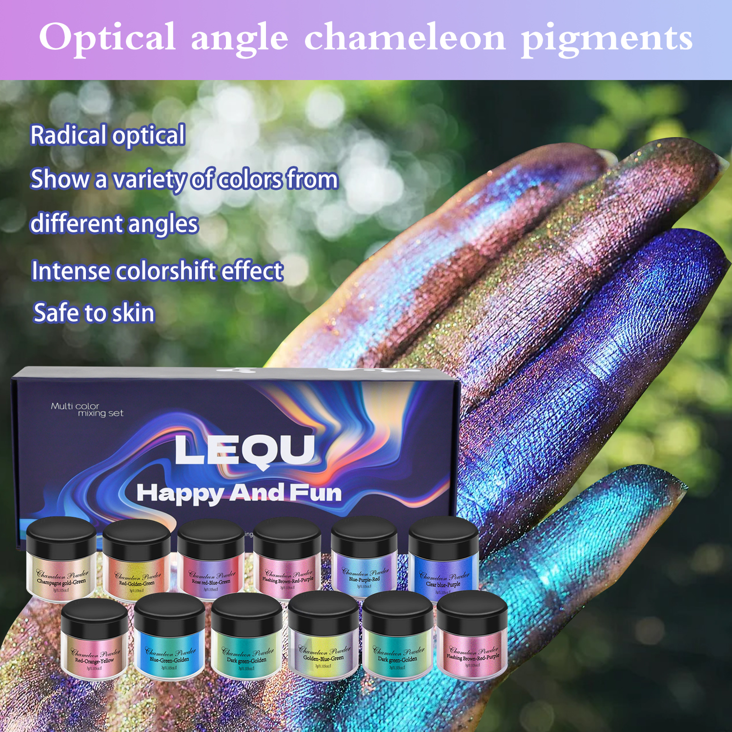1 Set Chameleon Powder Nail Ch - Resin Glitter Pack reseña y precio
