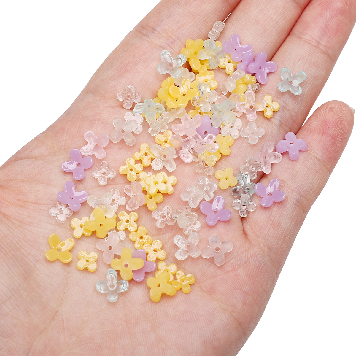 20pcs 5 7mm Resin 4 Petals Flo - Resin Craft Ideas reseña y precio