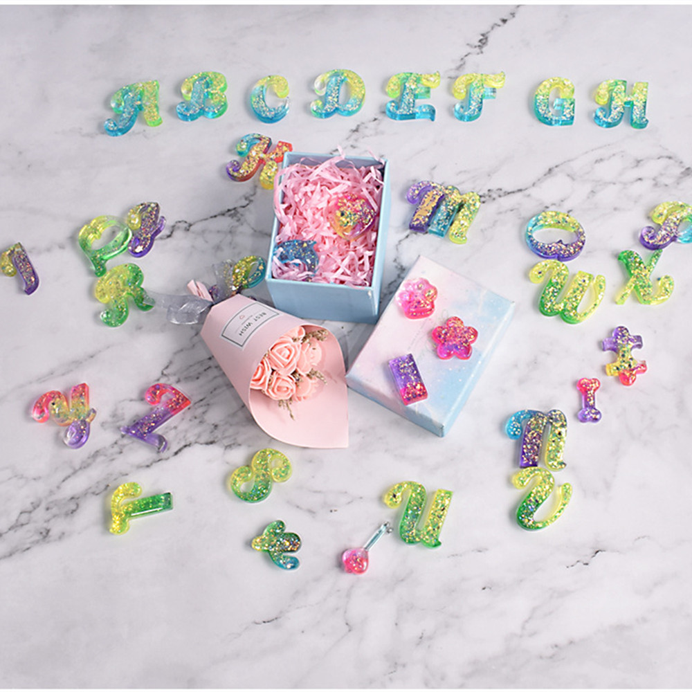 Alphabet Epoxy Resin Silicone  - Epoxy Uv Resin Kit reseña y precio
