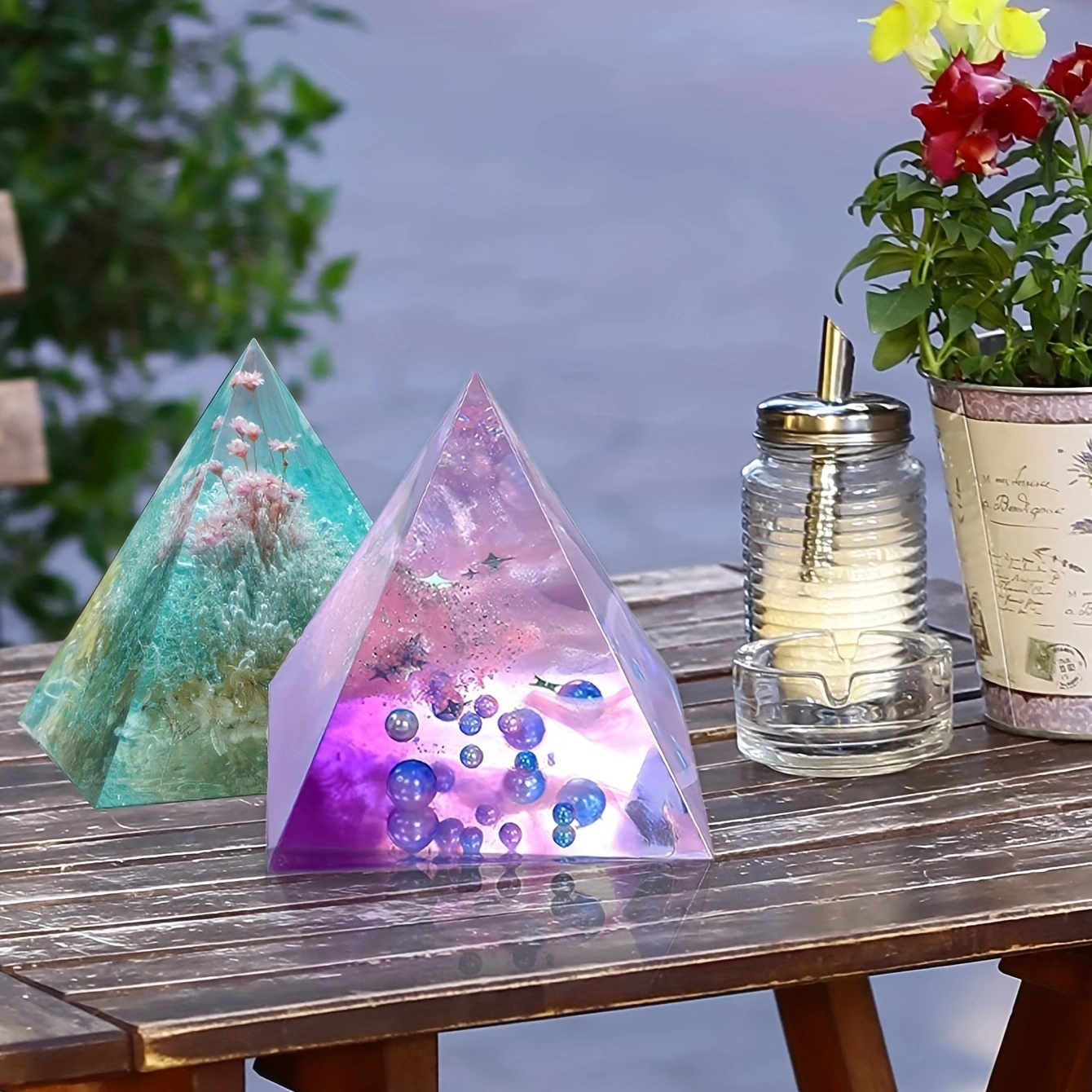 5pc- Pyramid resin molds of va - Resin Jewelry Kit reseña y precio