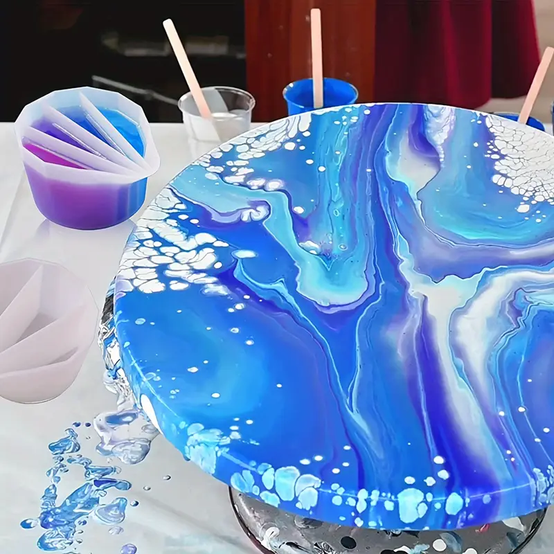 Split Cup For Paint Pouring,Re - Mixing Cup Silicone reseña y precio