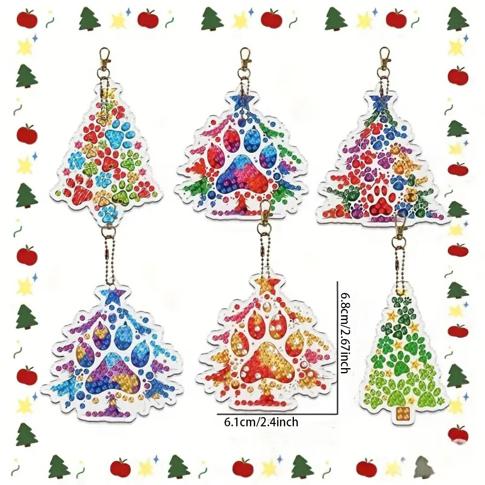 6pcs/SetDIY Christmas tree pat - Resin Craft For Beginners reseña y precio