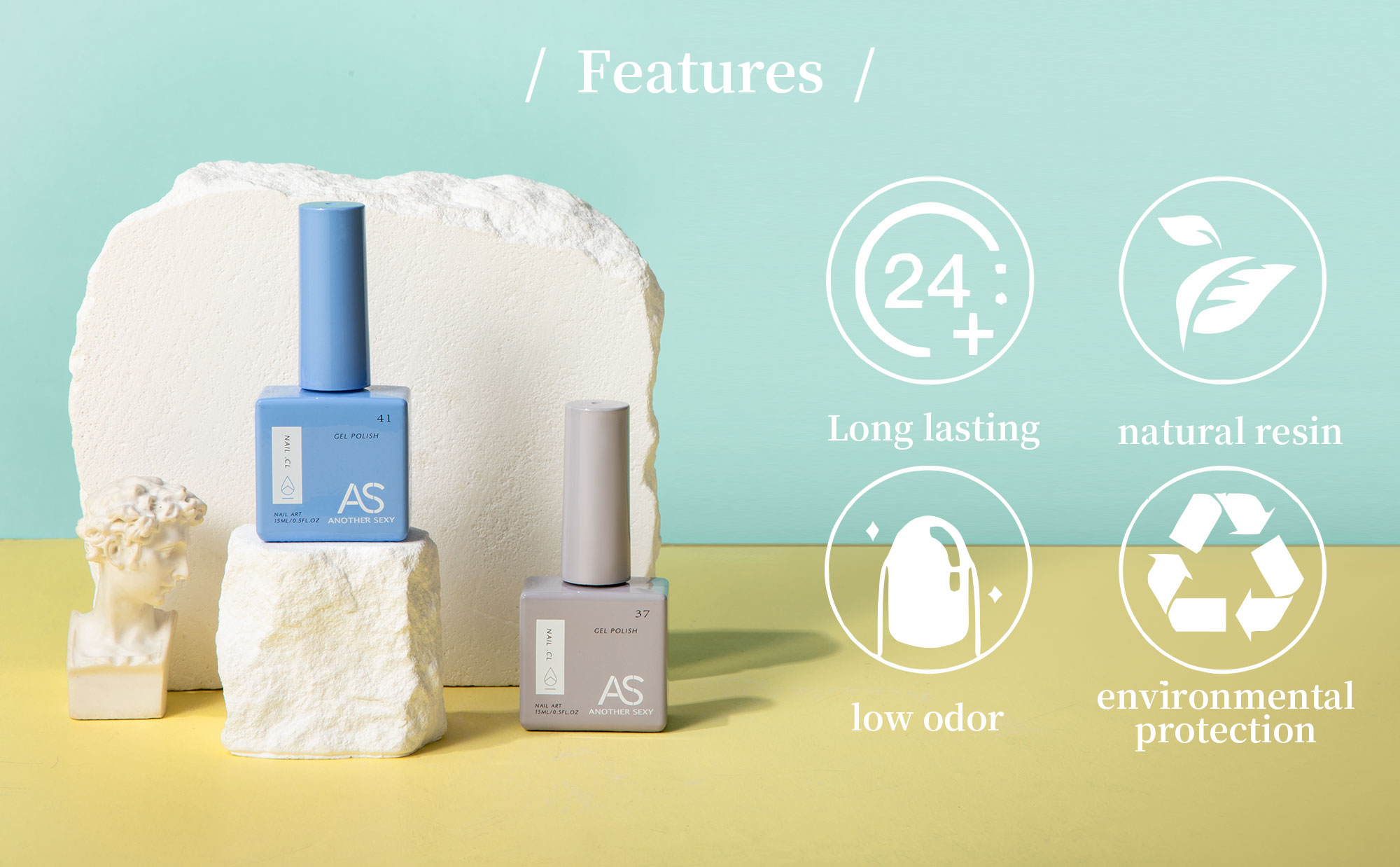 AS 15ml Gel Nail Polish Not Se - Resin Glitter Pack reseña y precio