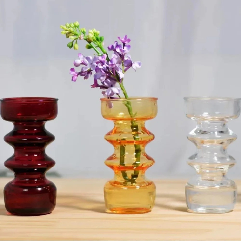 Colorful Vases Glass Ornaments - Dried Flower Bulk reseña y precio