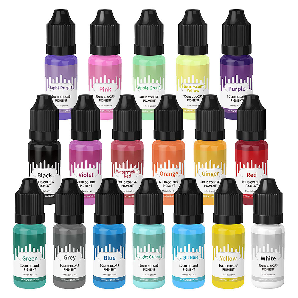 18Colors 10ml Macaron Solid Pa - Resin Pigment Set reseña y precio