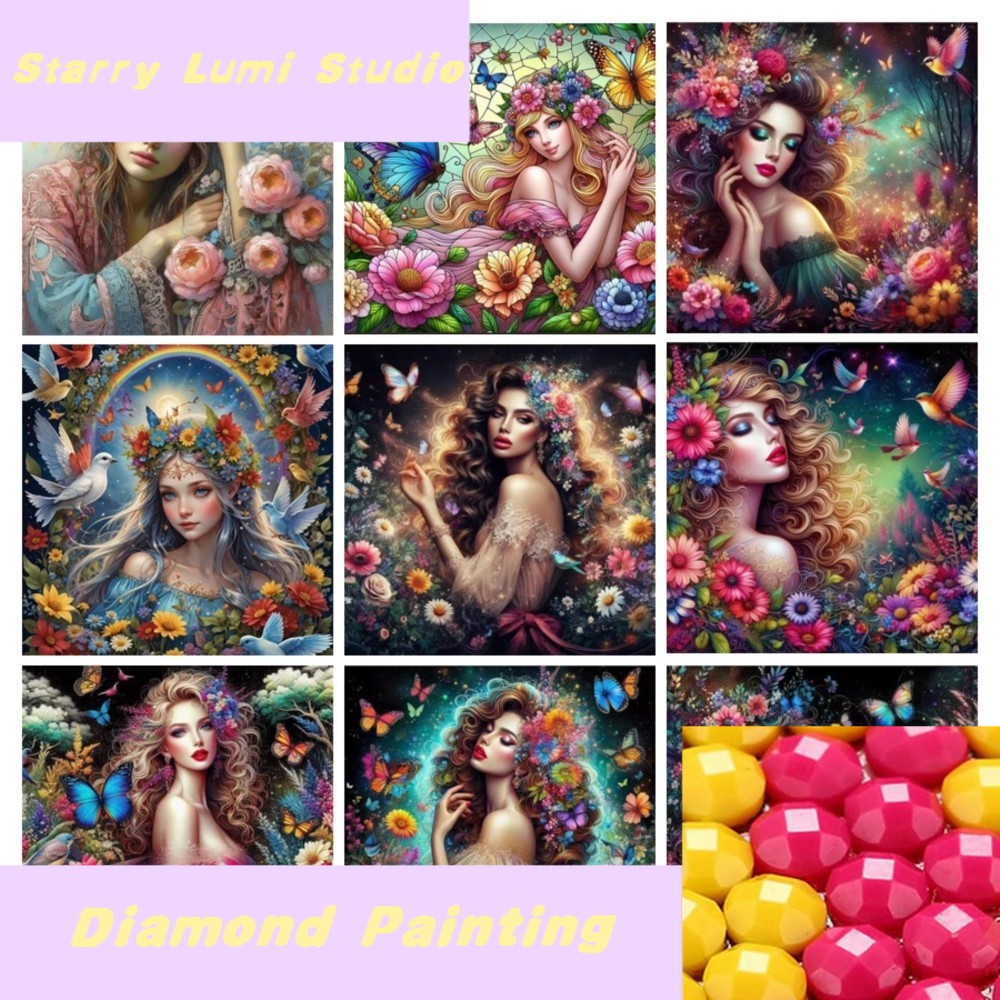 Diy 5d Diamond Painting Flower - Resin Jewelry Kit reseña y precio