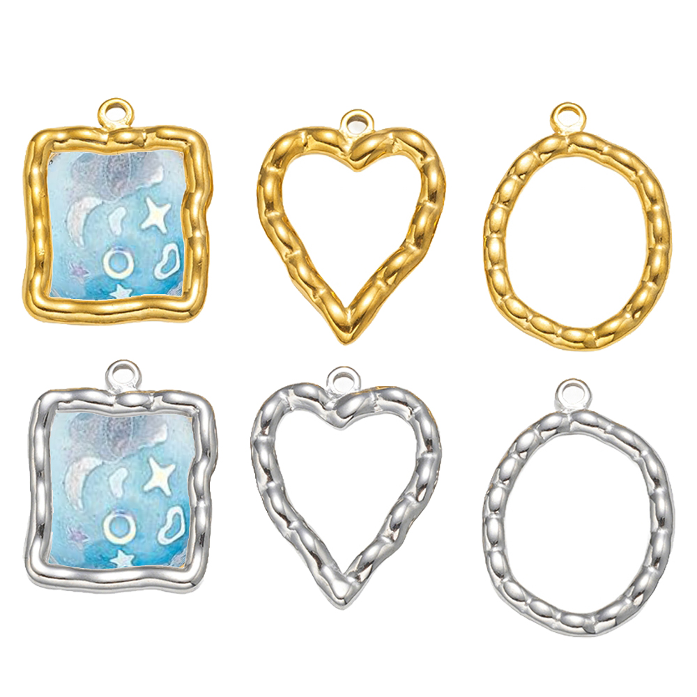 5pcs Stainless Steel Heart Rou - Resin Crafts reseña y precio