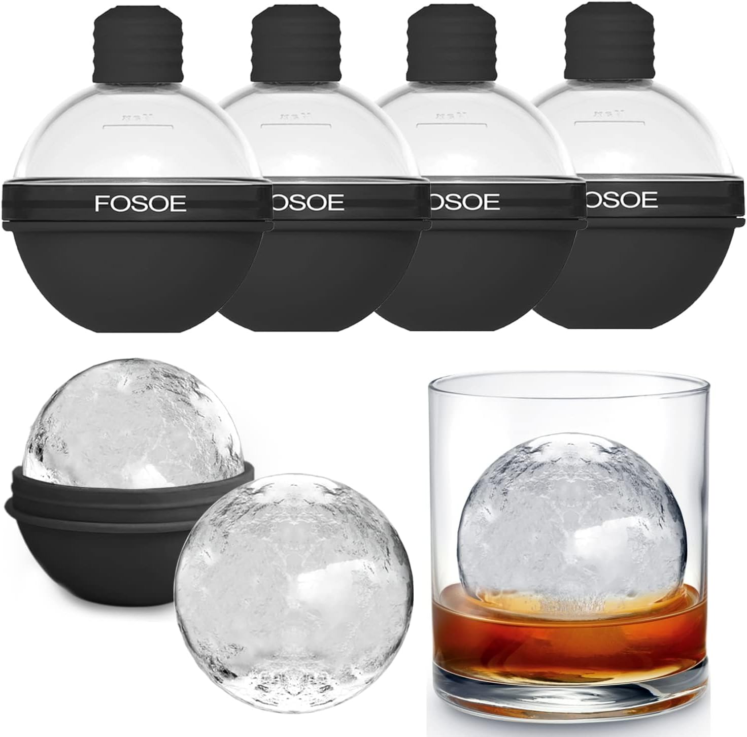 Silicone Ice Ball Molds for Wh - Coaster Mold Round reseña y precio