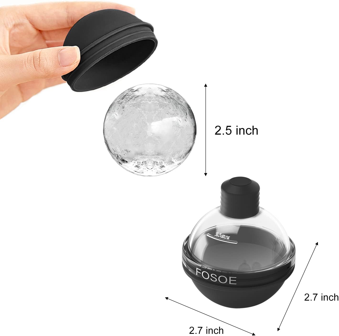 Silicone Ice Ball Molds for Wh - Coaster Mold Round reseña y precio