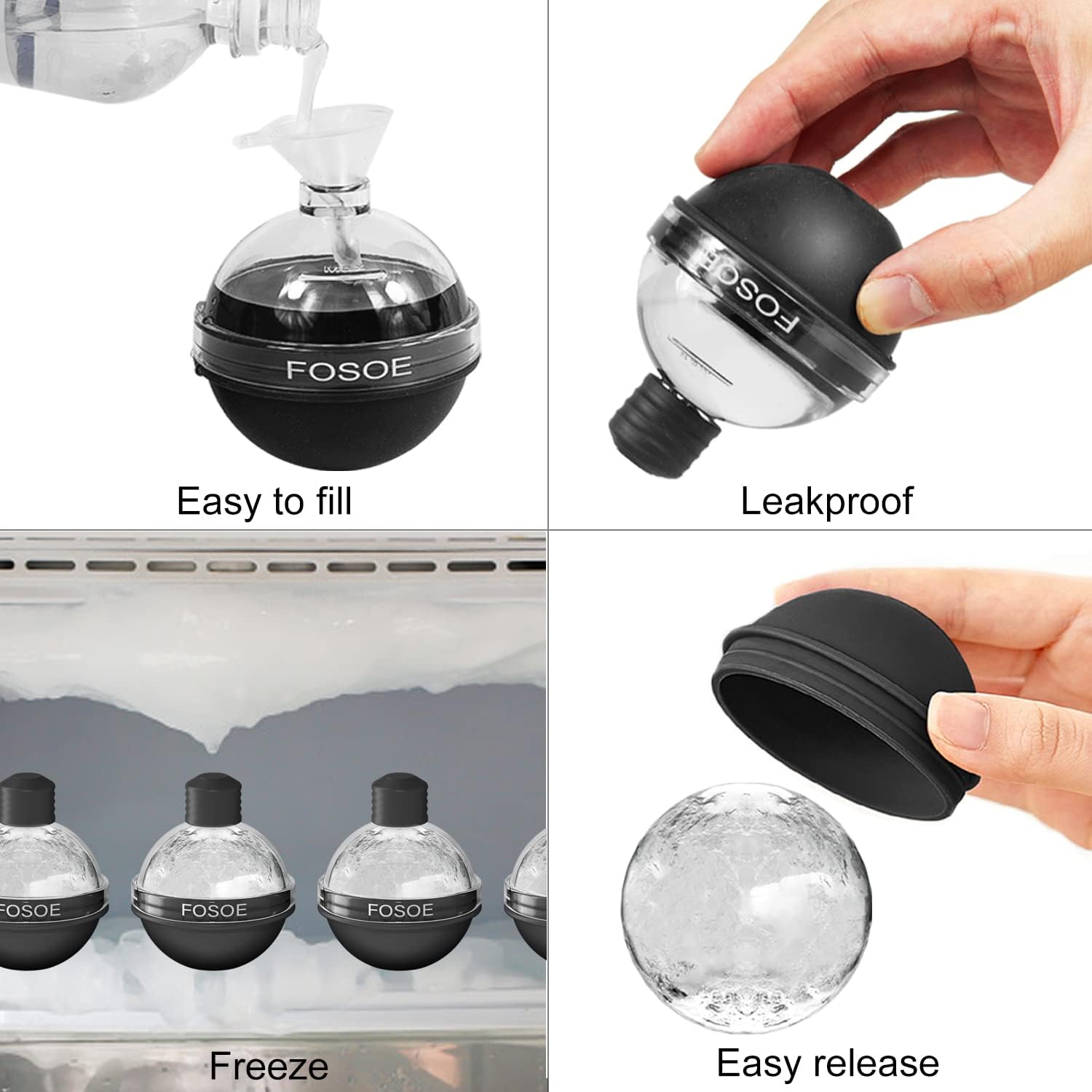 Silicone Ice Ball Molds for Wh - Coaster Mold Round reseña y precio