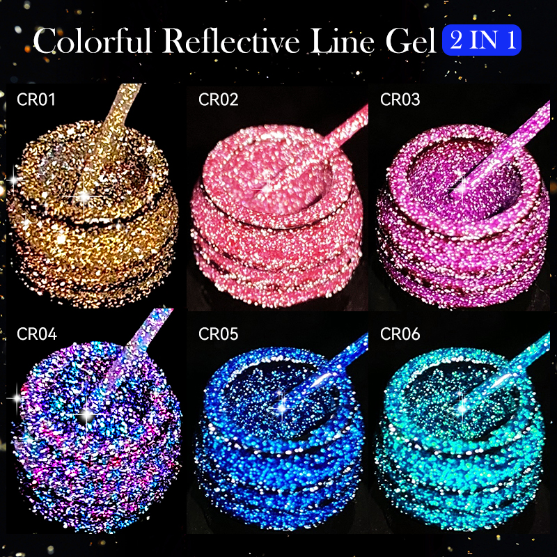 LILYCUTE 6Pcs/Set 5ml Reflecti - Resin Glitter Pack reseña y precio