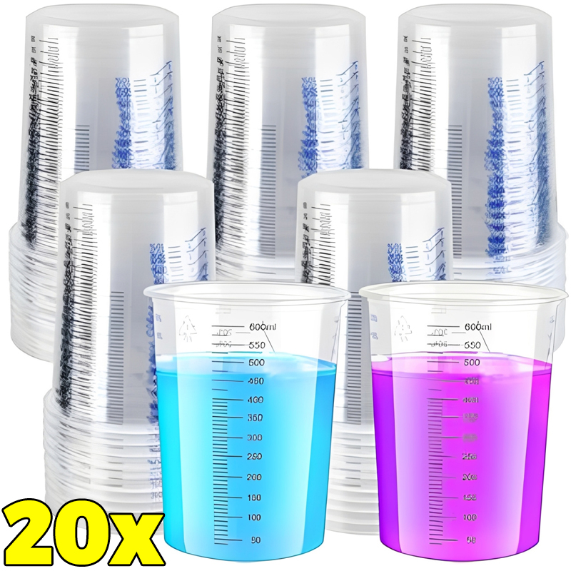 Transparent Plastic Measuring  - Mixing Cup Silicone reseña y precio