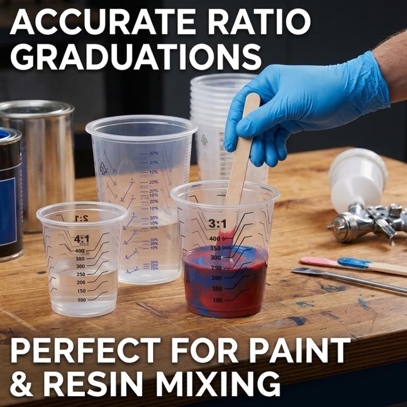 Transparent Plastic Measuring  - Mixing Cup Silicone reseña y precio