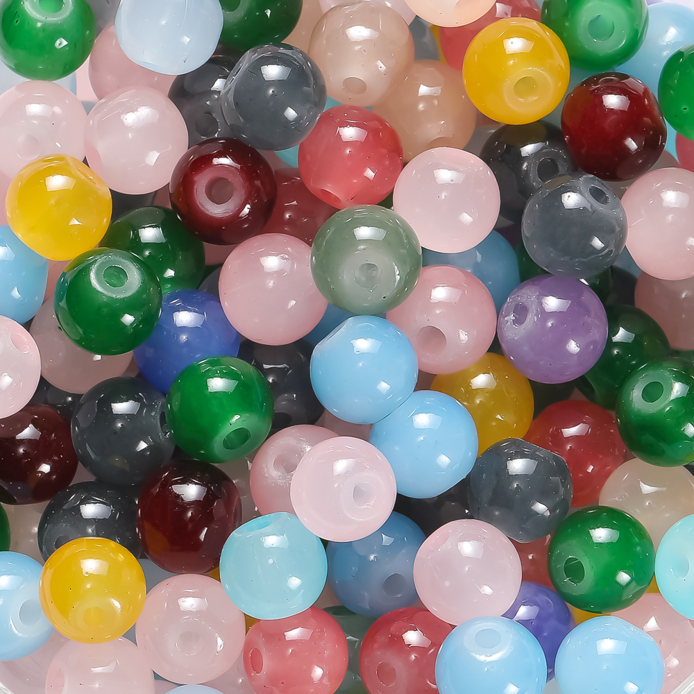 30/50pcs 6mm Glass Round Beads - Resin Craft Material reseña y precio