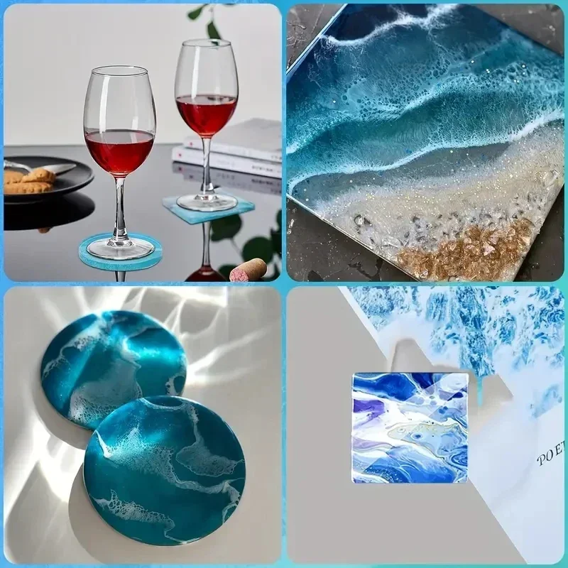 5Pcs/Set DlY Epoxy Resin Cup C - Coaster Mold Round reseña y precio
