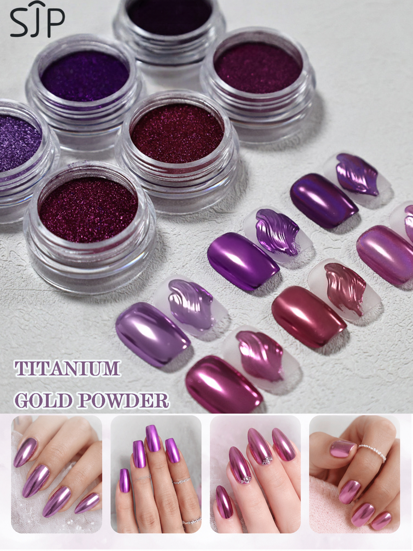 6-piece Electric Purple Series - Resin Glitter Pack reseña y precio