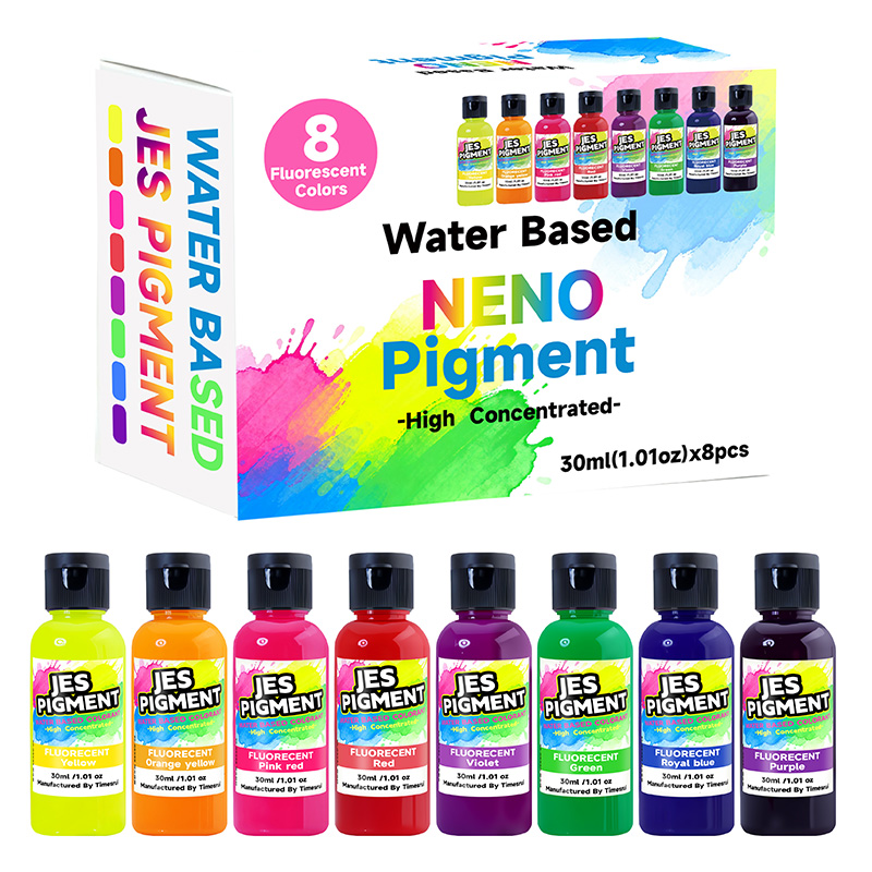 8colors/set fluorescent pigmen - Resin Pigment Set reseña y precio