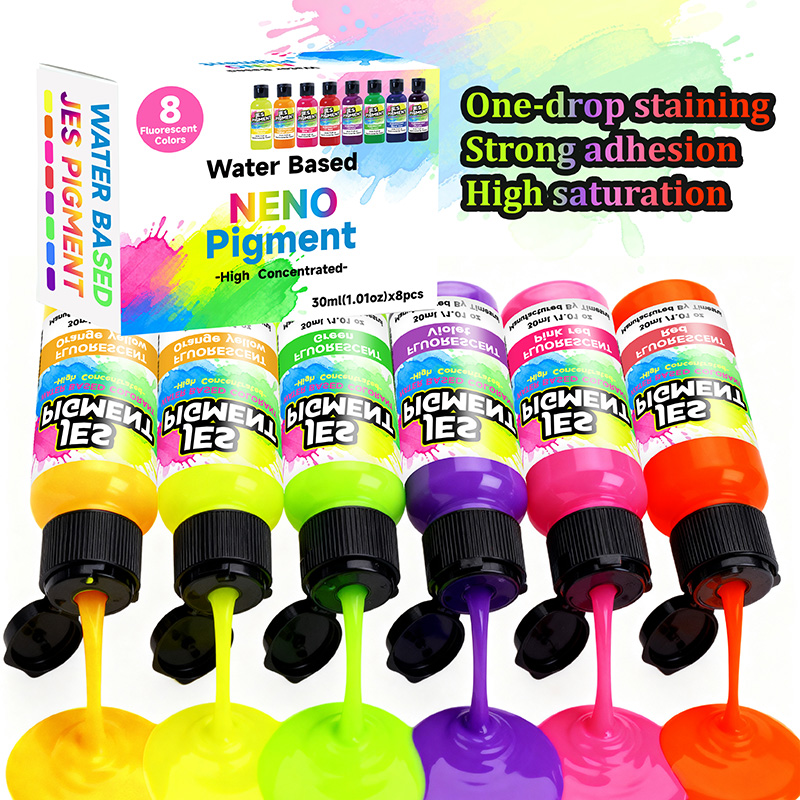 8colors/set fluorescent pigmen - Resin Pigment Set reseña y precio