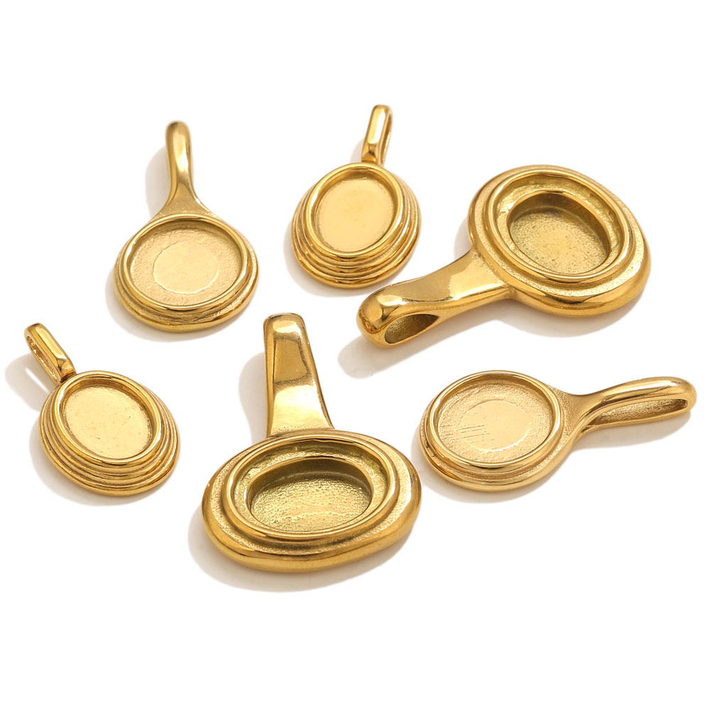 5pcs Stainless Steel Round Ova - Resin Crafts reseña y precio