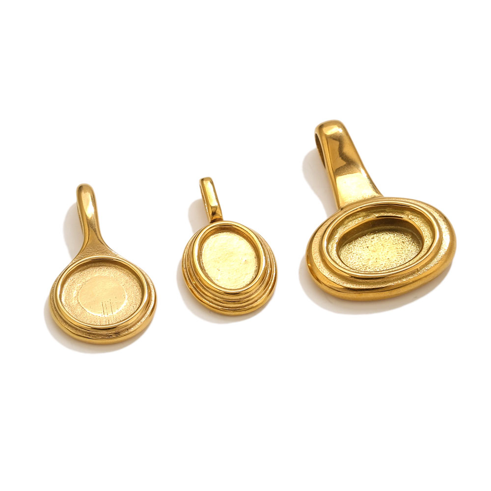 5pcs Stainless Steel Round Ova - Resin Crafts reseña y precio