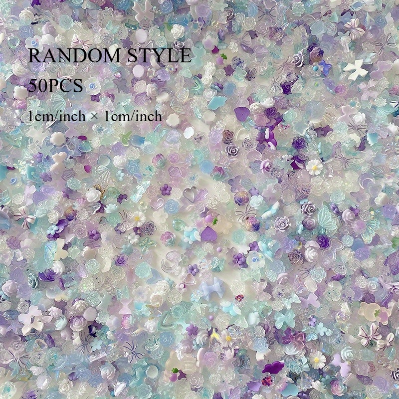 50pcs/pack Luminous Light Resi - Resin Glitter Pack reseña y precio