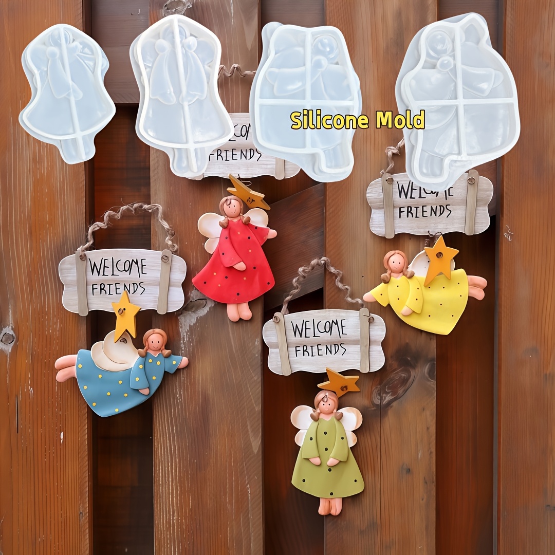 4pcs Angel Pendant Mold, Resin - Resin Craft Ideas reseña y precio