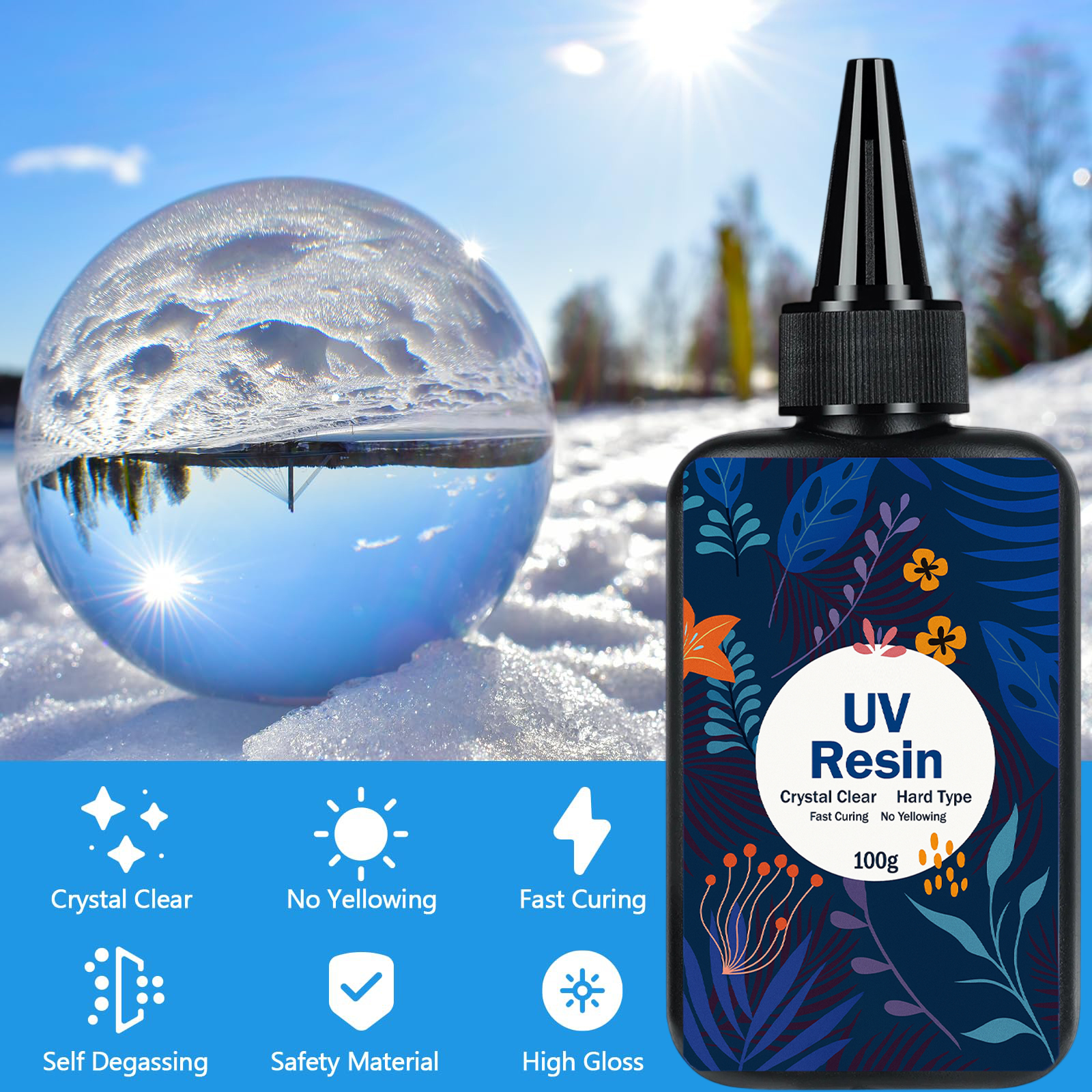 UV resin transparent cured epo - Epoxy Uv Resin Kit reseña y precio