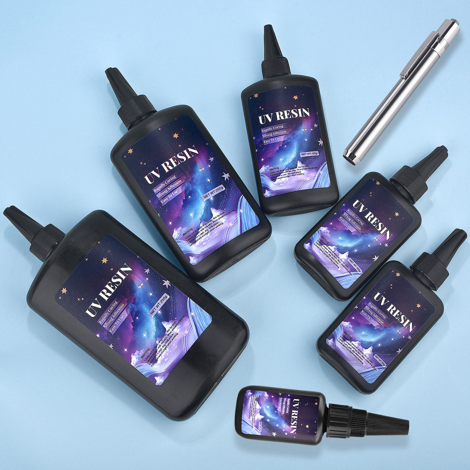25/50/100/120/200/250g UV Fix  - Epoxy Uv Resin Kit reseña y precio