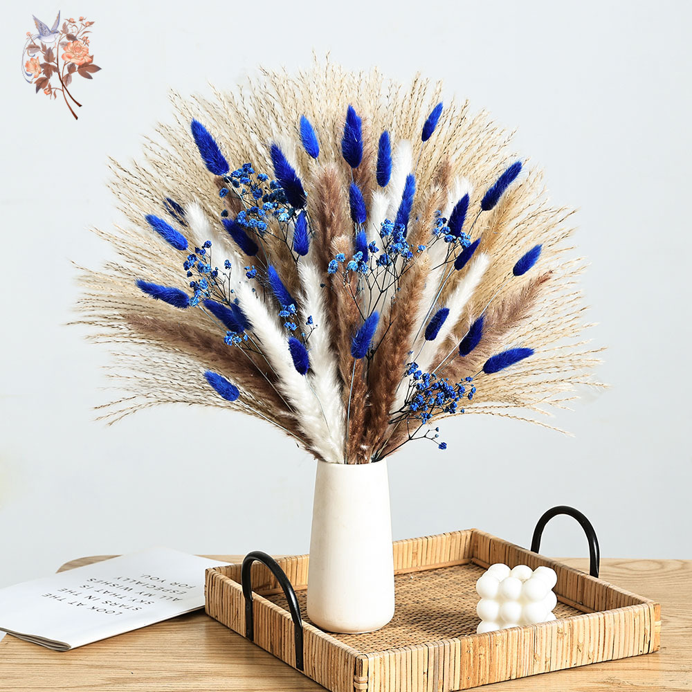 70 Stem Blue Fluffly Rabbit Ta - Dried Flower Bulk reseña y precio