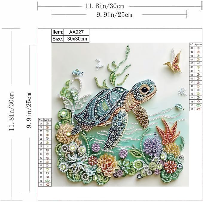 Sea Turtle Animal Diamond Pain - Resin Craft For Beginners reseña y precio