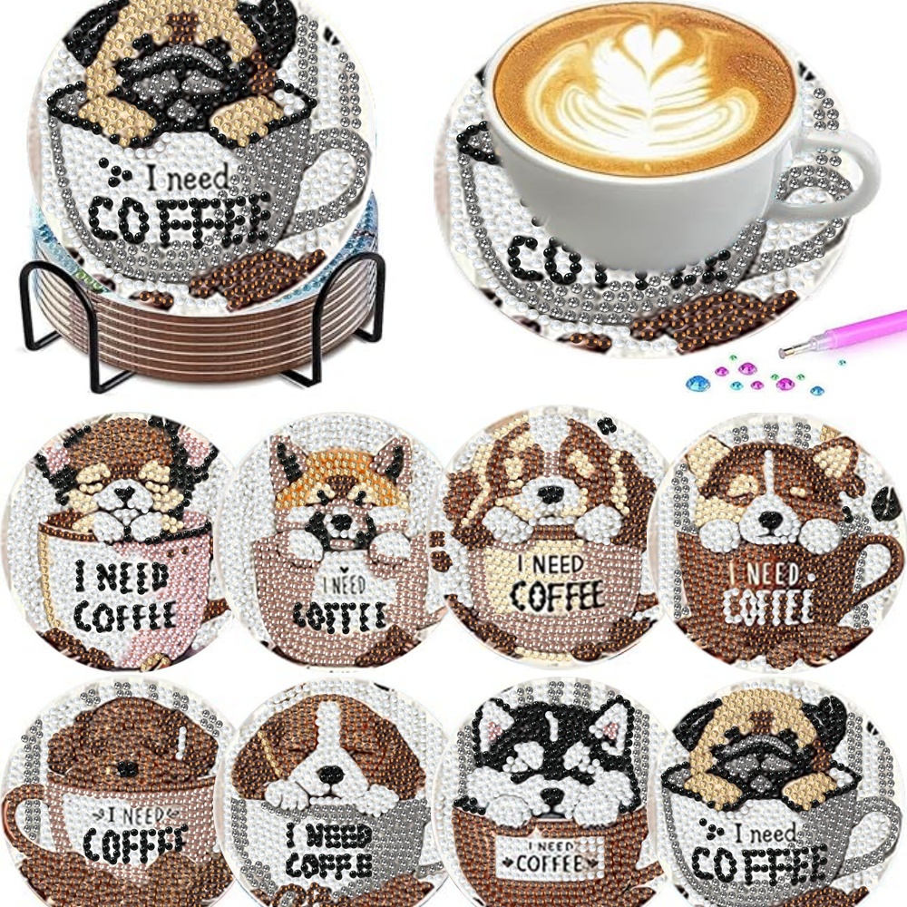 8 pieces/set of diamond painti - Resin Craft Kit reseña y precio