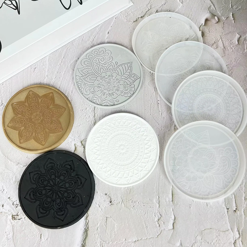 Mandala Round Coaster Resin Si - Coaster Mold Round reseña y precio