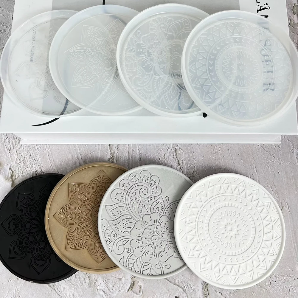 Mandala Round Coaster Resin Si - Coaster Mold Round reseña y precio