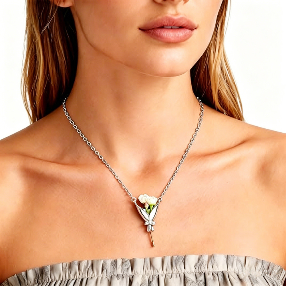 Artful Flower Vase Necklace We - Dried Flower Bulk reseña y precio