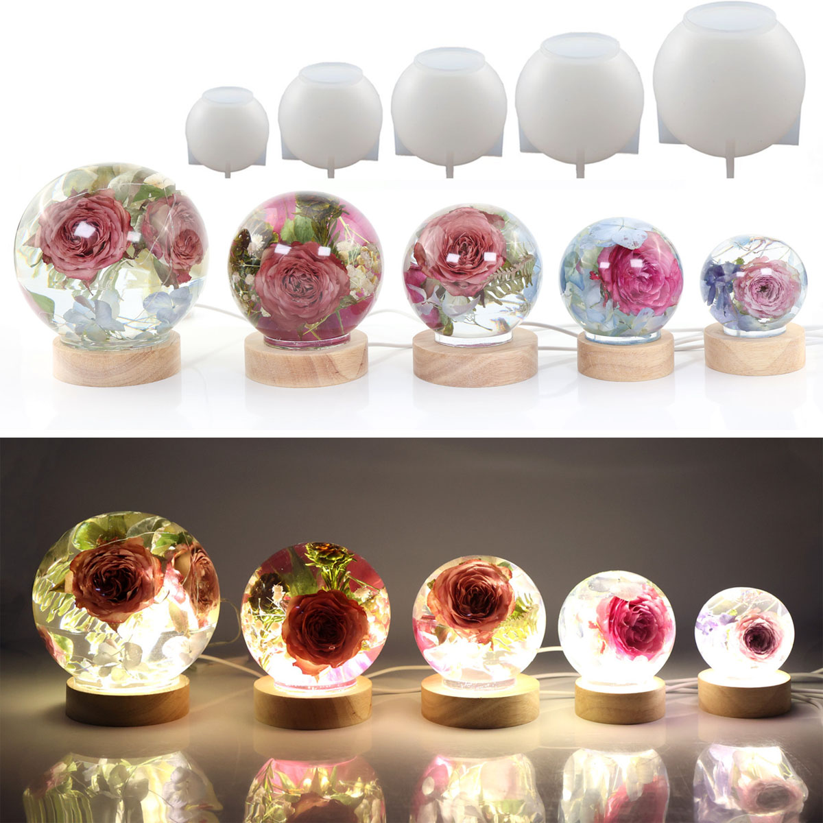 65-120mm Sphere Ball Silicone  - Resin Craft Ideas reseña y precio