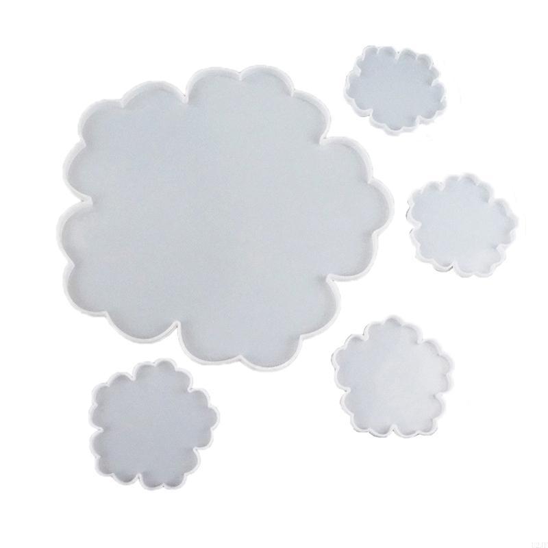 5Pieces Large Flower Resin Mol - Geode Mold Silicone reseña y precio