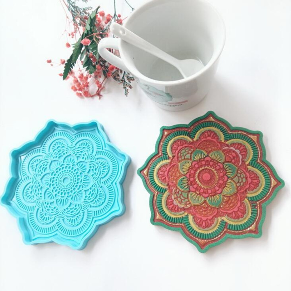 Mandala Coaster Silicone Mold  - Coaster Mold Round reseña y precio