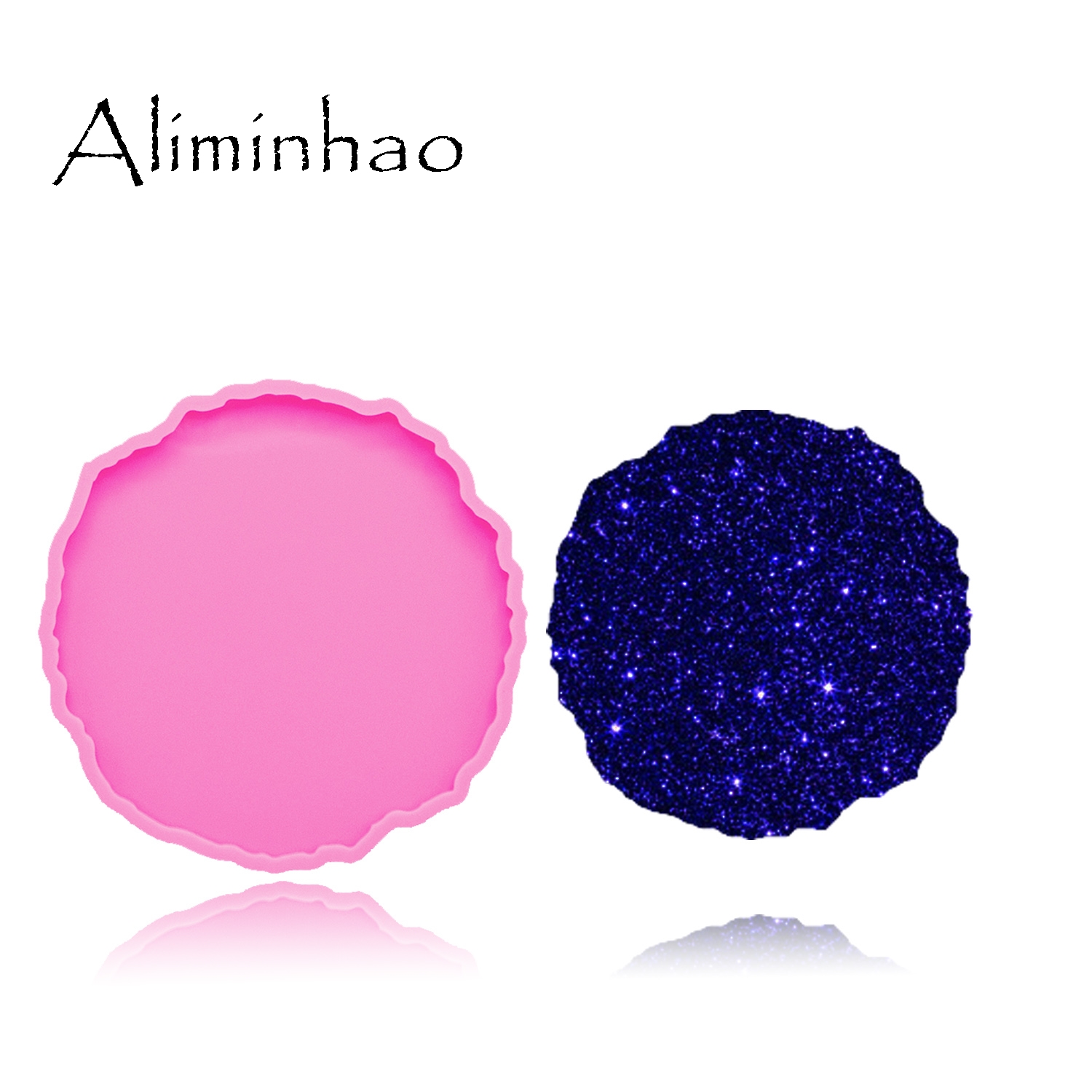 DY0278 Shiny High quality roun - Geode Mold Silicone reseña y precio