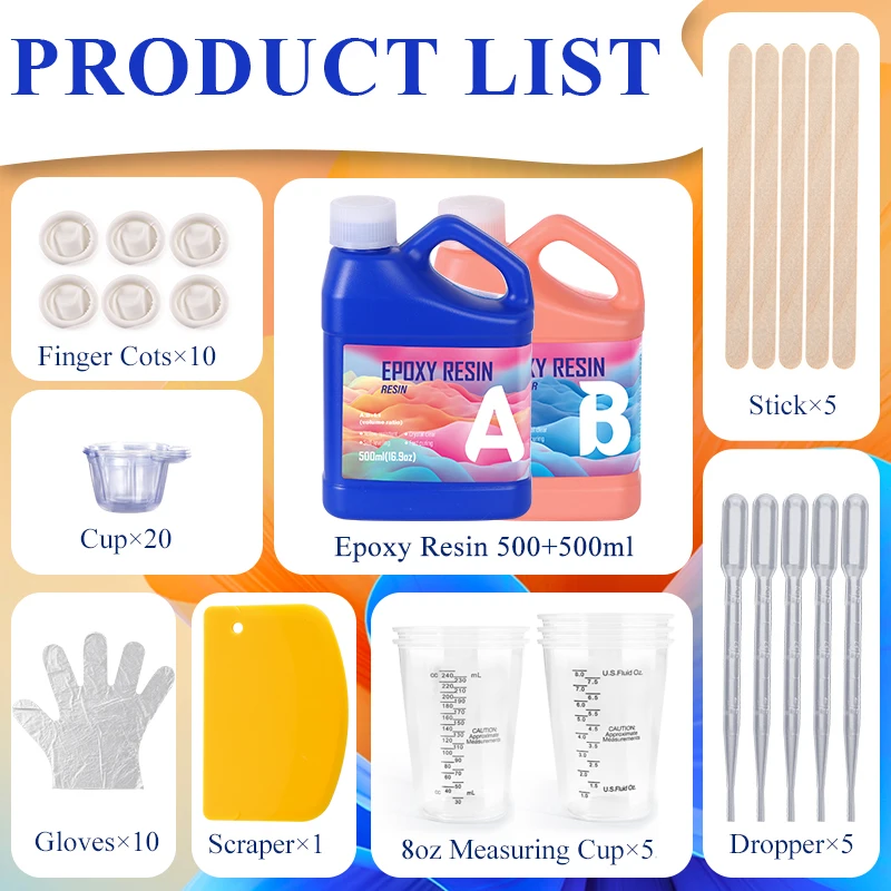 Easy Mixing Epoxy Resin Kit Cr - Epoxy Uv Resin Kit reseña y precio
