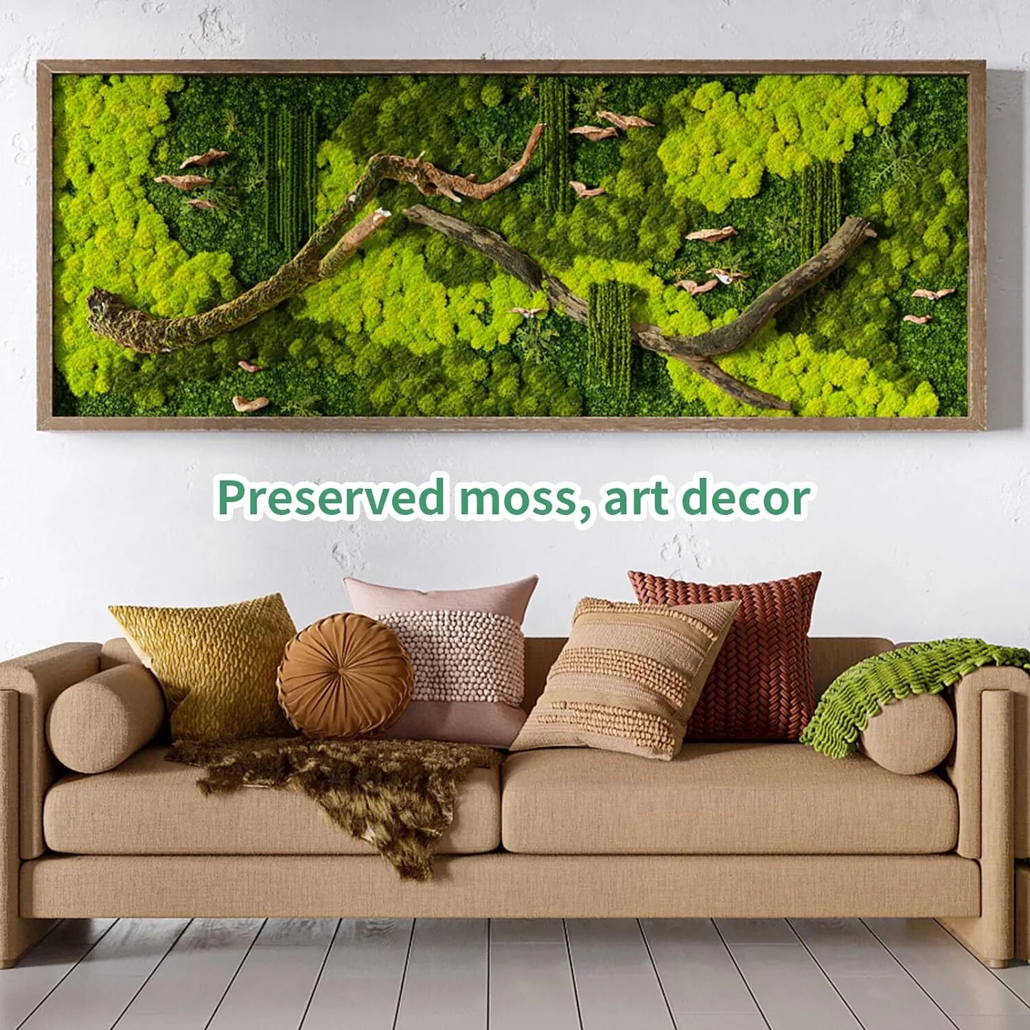 Artificial Green Plants Eterna - Terrarium Moss Art reseña y precio