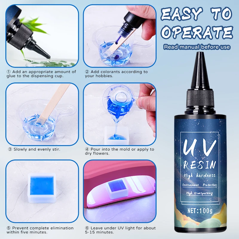 UV Resin Glue for DIY Jewelry, - Epoxy Uv Resin Kit reseña y precio