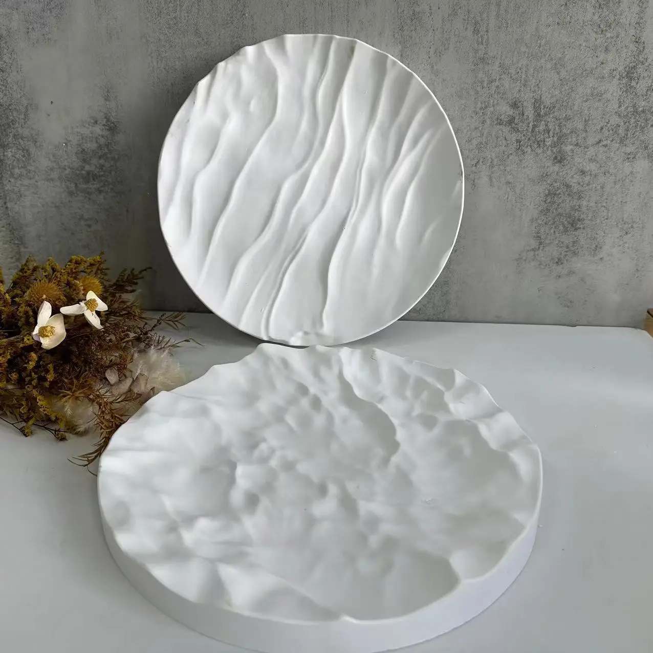 Irregular Ocean Waves Large Ro - Coaster Mold Round reseña y precio