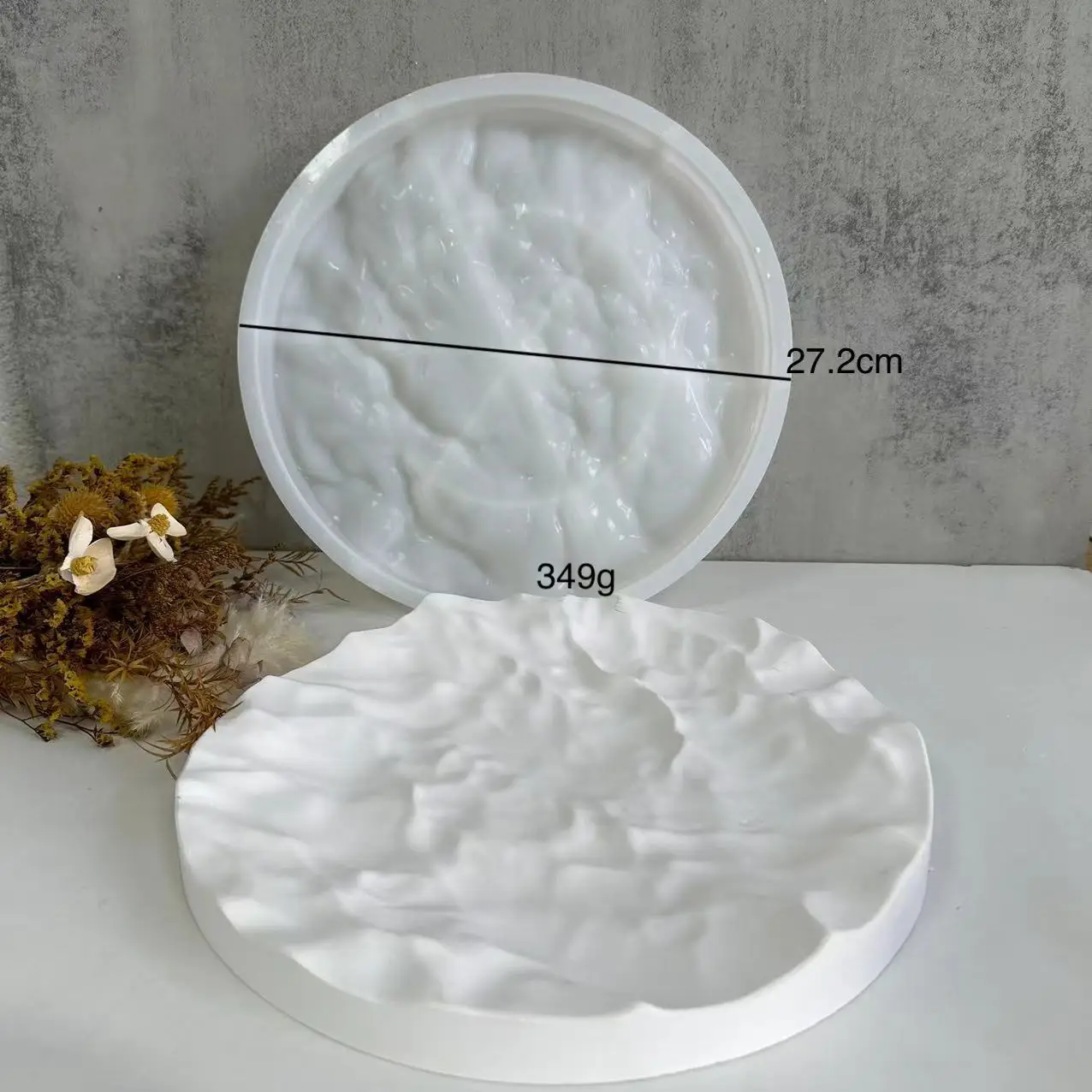 Irregular Ocean Waves Large Ro - Coaster Mold Round reseña y precio